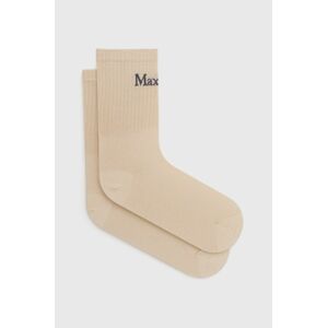 Ponožky Max Mara Leisure dámské, béžová barva