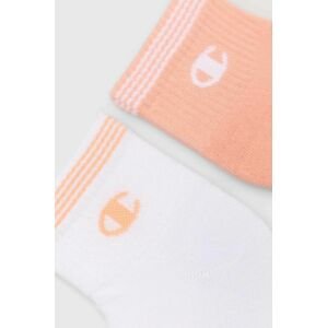 Ponožky Champion 2-pack dámské, oranžová barva