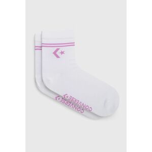 Ponožky Converse dámské, bílá barva