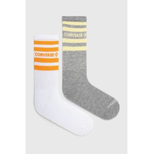 Ponožky Converse 2-pack dámské, šedá barva