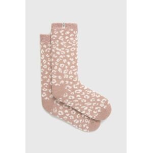 Ponožky UGG dámské, růžová barva