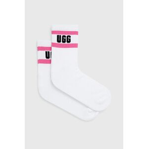 Ponožky UGG Dierson dámské, bílá barva