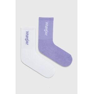 Ponožky Wrangler dámské, fialová barva
