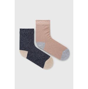 Dětské ponožky United Colors of Benetton (2-pak) růžová barva