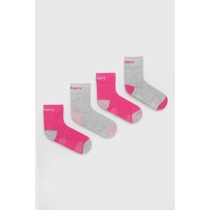Dětské ponožky Skechers (4-pak) fialová barva