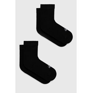 Dětské ponožky United Colors of Benetton černá barva