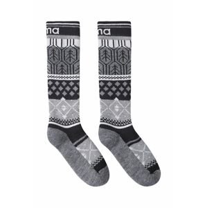Dětské ponožky Reima šedá barva