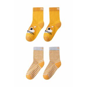 Dětské ponožky Reima (2-pack) oranžová barva