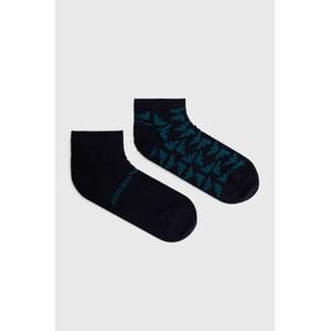 Ponožky Emporio Armani Underwear pánské, tmavomodrá barva
