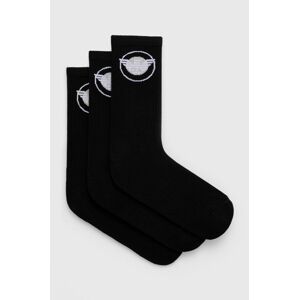 Ponožky Emporio Armani Underwear (3-pak) pánské, černá barva