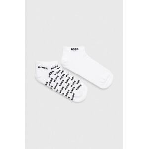 Ponožky BOSS 2-pack pánské, černá barva