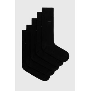 Ponožky BOSS 50478221 ( 5-pak) pánské, černá barva