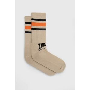 Ponožky HUF X Trasher pánské, béžová barva