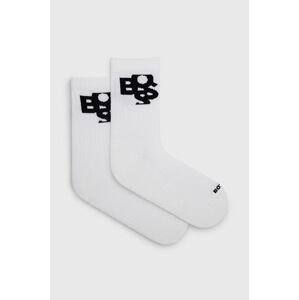 Ponožky BOSS pánské, bílá barva