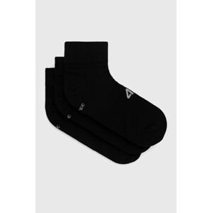 Ponožky 4F (3-pak) pánské, černá barva