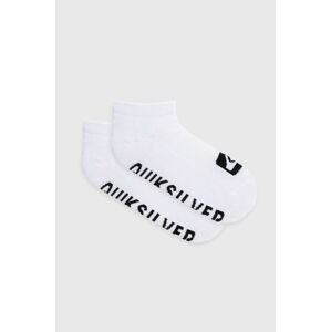 Ponožky Quiksilver ( 3-pak) pánské, bílá barva
