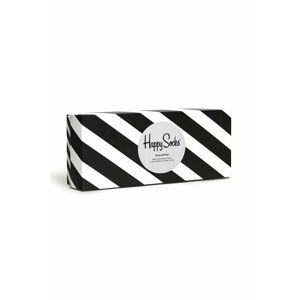 Ponožky Happy Socks 4-pack pánské, černá barva