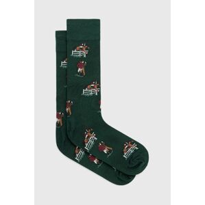Ponožky Polo Ralph Lauren pánské, zelená barva