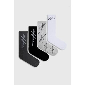 Ponožky Hollister Co. 4-pack pánské, bílá barva