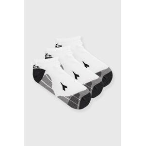 Ponožky Diadora 3-pack pánské, bílá barva