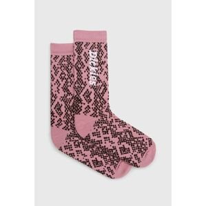 Ponožky Dickies pánské, růžová barva