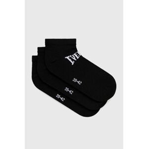 Ponožky Everlast 3-pack pánské, černá barva