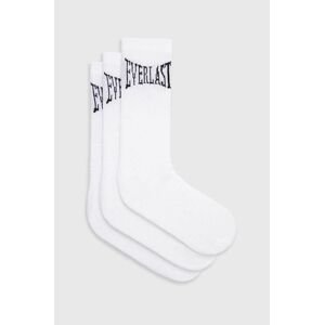 Ponožky Everlast 3-pack pánské, bílá barva