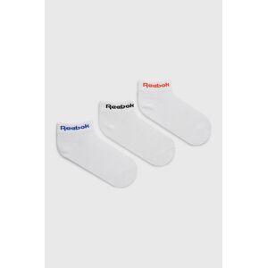 Ponožky Reebok (3-pak) bílá barva