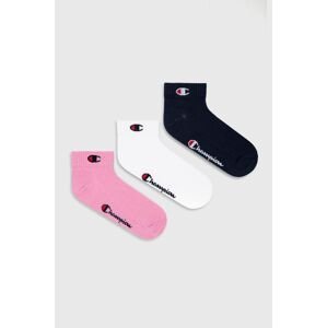 Ponožky Champion (3-pak) růžová barva