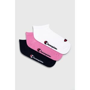 Ponožky Champion (3-pak) růžová barva