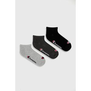 Ponožky Champion (3-pak) šedá barva