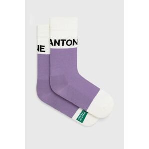 Ponožky United Colors of Benetton fialová barva