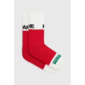 Ponožky United Colors of Benetton červená barva