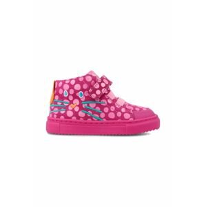 Dětské kožené sneakers boty Agatha Ruiz de la Prada růžová barva