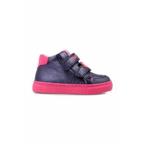 Dětské kožené sneakers boty Agatha Ruiz de la Prada tmavomodrá barva