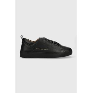 Kožené sneakers boty Alexander Smith Oxford černá barva