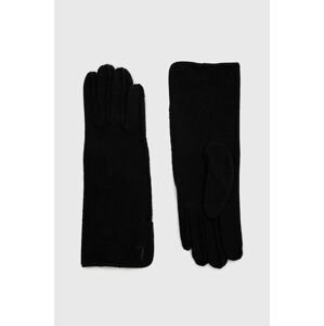 Rukavice Trussardi dámské, černá barva