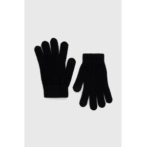 Dětské rukavice GAP černá barva