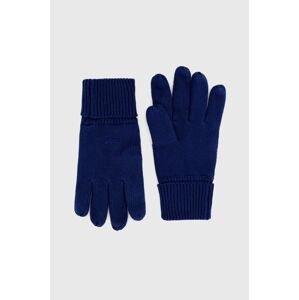 Bavlněné rukavice Superdry pánské, tmavomodrá barva