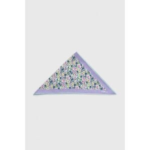 Hedvábný kapesníček Furla fialová barva