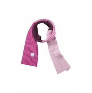 Dětský vlněný šátek Reima růžová barva, vzorovaný