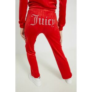 Tepláky Juicy Couture dámské, červená barva, s aplikací