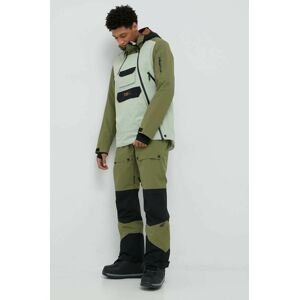 Snowboardové kalhoty 4F zelená barva