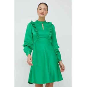 šaty Y.A.S zelená barva, mini
