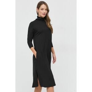 Šaty Max Mara Leisure černá barva, mini, oversize