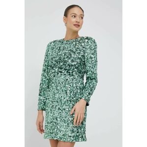 šaty Selected Femme zelená barva, mini