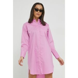 Šaty JDY Mio růžová barva, mini, oversize