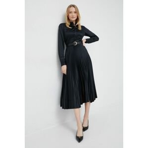 Šaty Polo Ralph Lauren černá barva, maxi