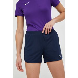 Tréninkové šortky Nike Park 20 dámské, šedá barva, hladké, high waist