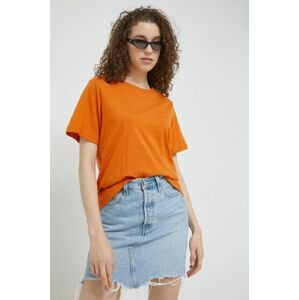 Bavlněné tričko JDY oranžová barva